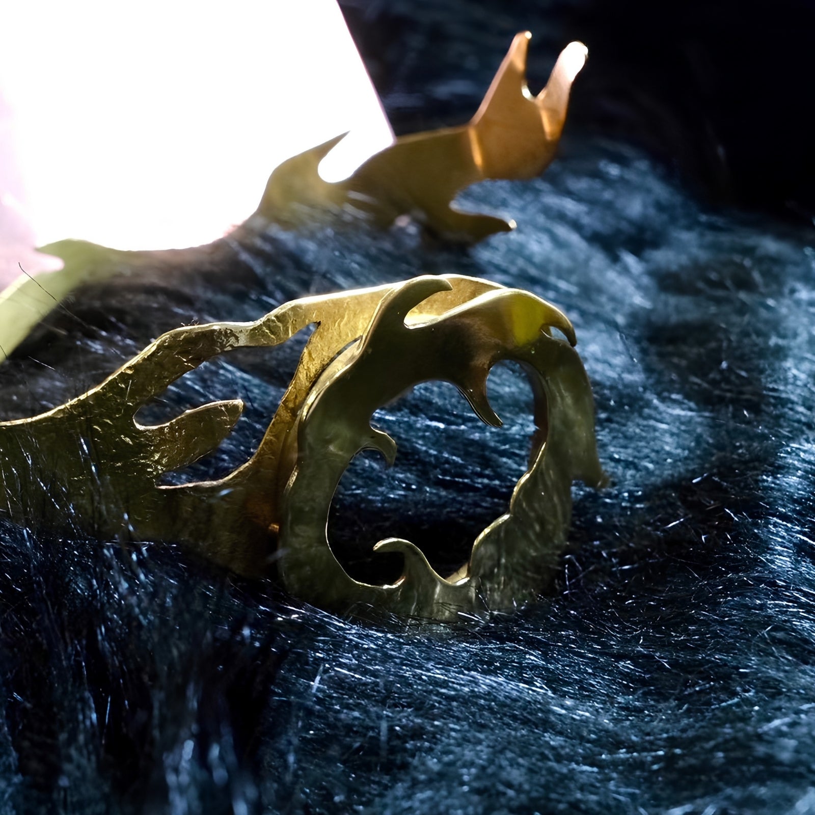 The original Fotia armlet, the first piece designed by Eleuri founder Gemma, handmade with fire-inspired Greek design