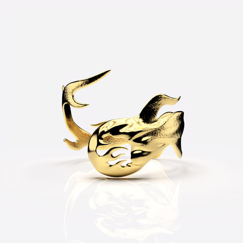 Eleuri Fotia Reimagined Gold CGM armlet in 14K gold compatible with Dexcom G7