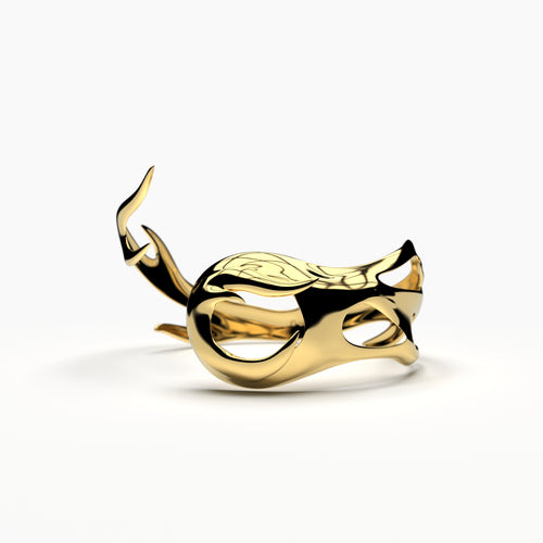 Eleuri Fotia Gold CGM armlet in gold stainless steel compatible with Dexcom G7