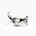 Eleuri Fotia Silver CGM armlet in stainless steel compatible with Dexcom G7