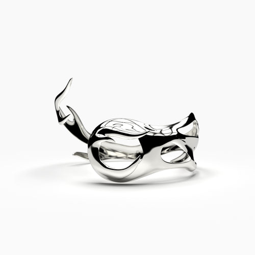 Eleuri Fotia Silver CGM armlet in stainless steel compatible with Dexcom G7