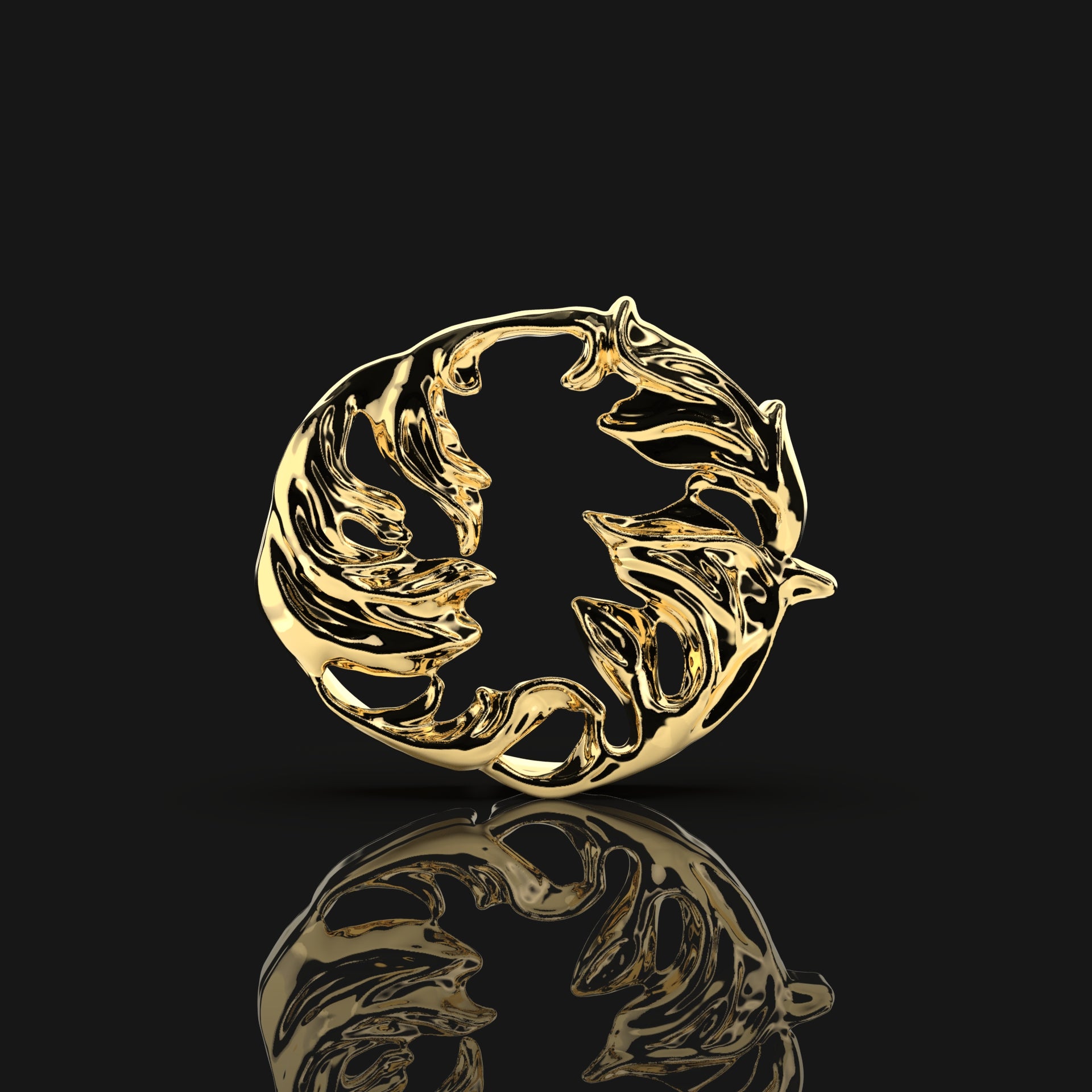 Eleuri Zoe Gold CGM armlet in 18K PVD gold-plated brass compatible with Dexcom G7