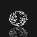 Eleuri Zoe Silver CGM armlet in sterling silver compatible with Dexcom G7