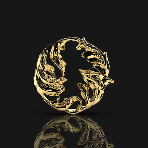 Eleuri Zoe Gold CGM armlet in 18K PVD gold-plated brass compatible with Libre 2